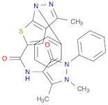 N-(1,5-Dimethyl-3-oxo-2-phenyl-2,3-dihydro-1H-pyrazol-4-yl)-3-methyl-1-phenyl-1H-thieno[2,3-c]pyra…