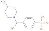 1-[1-(4-methanesulfonylphenyl)ethyl]piperidin-4-amine