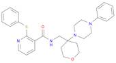 N-((4-(4-Phenylpiperazin-1-yl)tetrahydro-2H-pyran-4-yl)methyl)-2-(phenylthio)nicotinamide