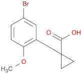 1-(5-Bromo-2-methoxyphenyl)cyclopropanecarboxylic acid