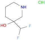 3-(difluoromethyl)piperidin-3-ol hydrochloride