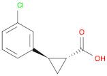 rel-(1R,2R)-2-(3-Chlorophenyl)cyclopropane-1-carboxylic acid