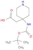 2-[4-(tert-butoxycarbonylamino)-4-piperidyl]acetic acid