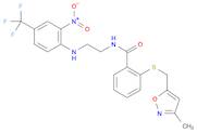 2-{[(3-methyl-1,2-oxazol-5-yl)methyl]sulfanyl}-N-(2-{[2-nitro-4-(trifluoromethyl)phenyl]amino}ethy…