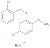 {2-bromo-4-[(2-chlorophenyl)methoxy]-5-methoxyphenyl}methanamine