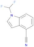 1-(difluoromethyl)-1H-indole-4-carbonitrile