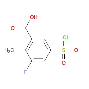 5-(CHLOROSULFONYL)-3-FLUORO-2-METHYLBENZOIC ACID