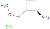 rac-(1R,2R)-2-(methoxymethyl)cyclobutan-1-amine hydrochloride, trans