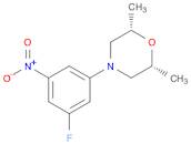 4-(3-fluoro-5-nitrophenyl)-2,6-dimethylmorpholine, cis