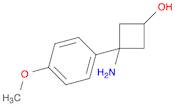 3-amino-3-(4-methoxyphenyl)cyclobutan-1-ol