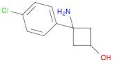 3-amino-3-(4-chlorophenyl)cyclobutan-1-ol