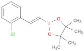 2-[(E)-2-(2-chlorophenyl)ethenyl]-4,4,5,5-tetramethyl-1,3,2-dioxaborolane, E