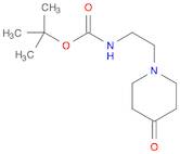 Carbamic acid, N-[2-(4-oxo-1-piperidinyl)ethyl]-, 1,1-dimethylethyl ester