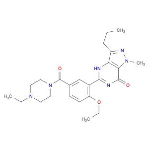 5-[2-Ethoxy-5-[(4-ethyl-1-piperazinyl)carbonyl]phenyl]-1,6-dihydro-1-methyl-3-propyl-7H-pyrazolo[4…