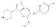 Butanedioic acid, compd. with5-methoxy-3-(1,2,3,6-tetrahydro-4-pyridinyl)-1H-indole (1:2)OTHER CA …