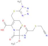 5-Thia-1-azabicyclo[4.2.0]oct-2-ene-2-carboxylic acid,7-[[[(cyanomethyl)thio]acetyl]amino]-7-metho…