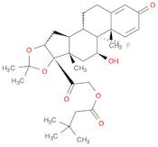 Pregna-1,4-diene-3,20-dione,21-(3,3-dimethyl-1-oxobutoxy)-9-fluoro-11-hydroxy-16,17-[(1-methylethy…