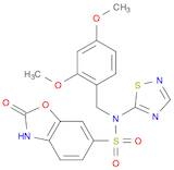 N-(2,4-dimethoxybenzyl)-2-oxo-N-(1,2,4-thiadiazol-5-yl)-2,3-dihydrobenzo[d]oxazole-6-sulfonamide