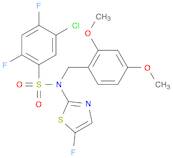 5-Chloro-N-(2,4-dimethoxybenzyl)-2,4-difluoro-N-(5-fluorothiazol-2-yl)benzenesulfonamide