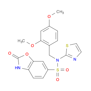 N-(2,4-dimethoxybenzyl)-2-oxo-N-(thiazol-2-yl)-2,3-dihydrobenzo[d]oxazole-6-sulfonamide