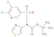 Carbamic acid, N-[(5,6-dichloro-3-pyridinyl)sulfonyl]-N-4-thiazolyl-, 1,1-dimethylethyl ester