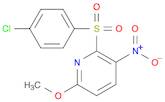 2-((4-Chlorophenyl)sulfonyl)-6-methoxy-3-nitropyridine