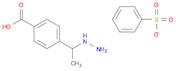 4-(1-Hydrazinylethyl)benzoic acid compound with benzenesulfonic acid (1:1)