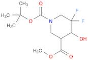 1-tert-Butyl 3-methyl 5,5-difluoro-4-hydroxypiperidine-1,3-dicarboxylate