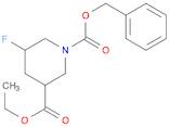 1-Benzyl 3-ethyl 5-fluoropiperidine-1,3-dicarboxylate