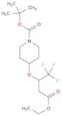 tert-Butyl 4-(4-Ethoxy-1,1,1-trifluoro-4-oxobutan-2-yloxy)piperidine-1-carboxylate