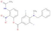 3-Acetamido-2-nitrophenyl 4-(benzyl(methyl)amino)-3,5-difluorobenzoate