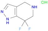 7,7-Difluoro-4,5,6,7-tetrahydro-1H-pyrazolo[4,3-c]pyridine HCl