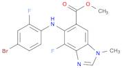 1H-Benzimidazole-6-carboxylic acid, 5-[(4-bromo-2-fluorophenyl)amino]-4-fluoro-1-methyl-, methyl e…