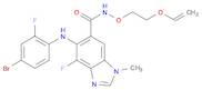 5-((4-Bromo-2-fluorophenyl)amino)-4-fluoro-1-methyl-N-(2-(vinyloxy)ethoxy)-1H-benzo[d]imidazole-6-…