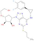 (1R,2R,3S,5R)-3-(7-(((1S,2R)-2-(3,4-difluorophenyl)cyclopropyl)amino)-5-(propylthio)-3H-[1,2,3]tri…