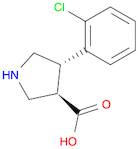 (3R,4S)-4-(2-Chlorophenyl)-3-pyrrolidinecarboxylic acid