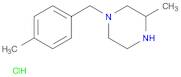 3-methyl-1-[(4-methylphenyl)methyl]piperazine;hydrochloride