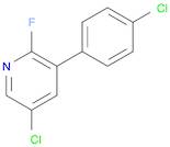 5-chloro-3-(4-chlorophenyl)-2-fluoropyridine