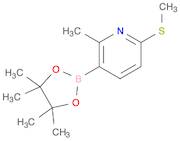 2-methyl-6-(methylthio)-3-(4,4,5,5-tetramethyl-1,3,2-dioxaborolan-2-yl)pyridine