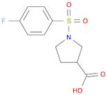 1-((4-fluorophenyl)sulfonyl)pyrrolidine-3-carboxylic acid