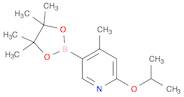 4-methyl-2-propan-2-yloxy-5-(4,4,5,5-tetramethyl-1,3,2-dioxaborolan-2-yl)pyridine