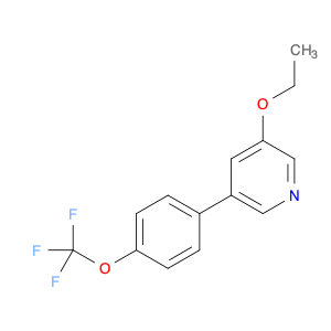 3-ethoxy-5-[4-(trifluoromethoxy)phenyl]pyridine