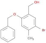 (2-(benzyloxy)-5-bromo-4-methylphenyl)methanol