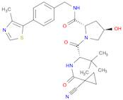 (2S,4R)-1-[(2S)-2-[(1-cyanocyclopropanecarbonyl)amino]-3,3-dimethylbutanoyl]-4-hydroxy-N-[[4-(4-...