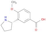 3-((2S)PYRROLIDIN-2-YL)-4-METHOXYBENZOIC ACID