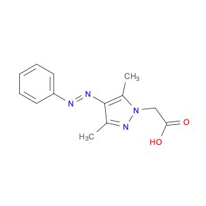 (E)-2-(3,5-Dimethyl-4-(phenyldiazenyl)-1H-pyrazol-1-yl)acetic acid