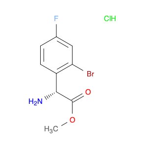 Methyl (R)-2-amino-2-(2-bromo-4-fluorophenyl)acetate HCl