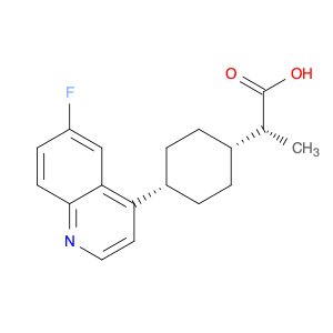 (R)-2-[cis-4-(6-Fluoro-4-quinolyl)cyclohexyl]propanoic Acid