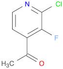 1-(2-Chloro-3-fluoropyridin-4-yl)ethanonea