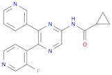 N-[5-(3-fluoropyridin-4-yl)-6-pyridin-3-ylpyrazin-2-yl]cyclopropanecarboxamide